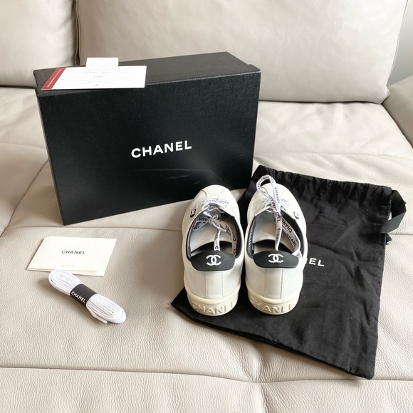 Chanel Weekender Sneakers - White, Size 37 - Picture 3 of 6